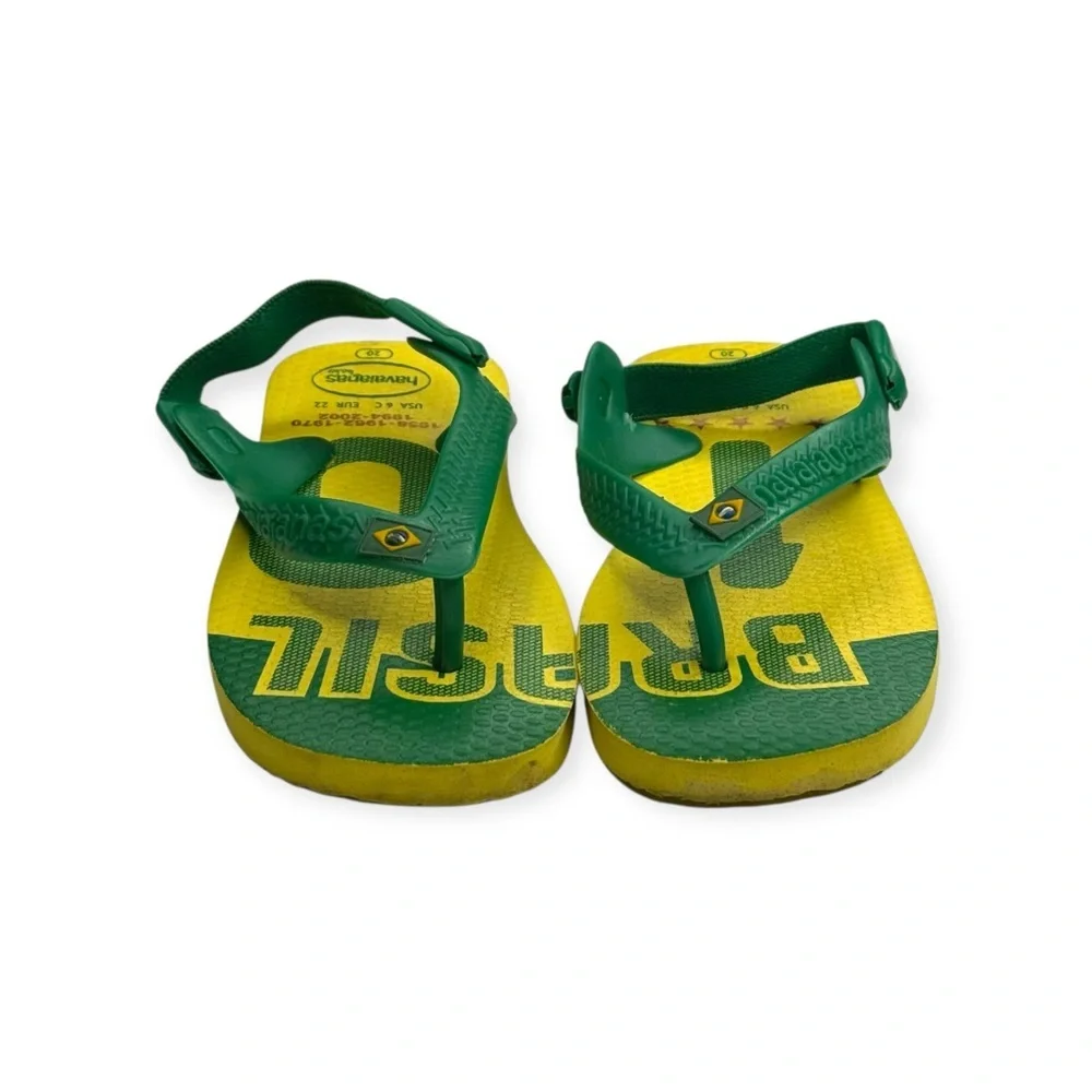 new Havaianas ✪ Ltd Ed FIFA World Cup Walker Sandal ✪ Brazil Yellow Green ✪ 6
